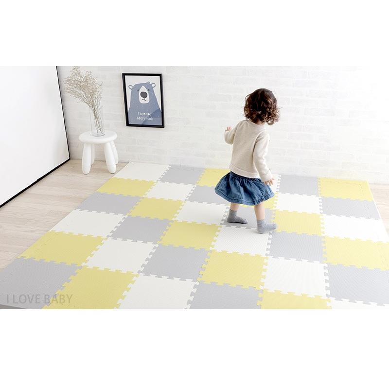 限 定 販 売 フロアマット プレイマット おしゃれ I Love Baby アイラブベビー 抗菌 ジョイントマット グレー アイボリー マスタード Fm946m Lp34a Riosmauricio Com