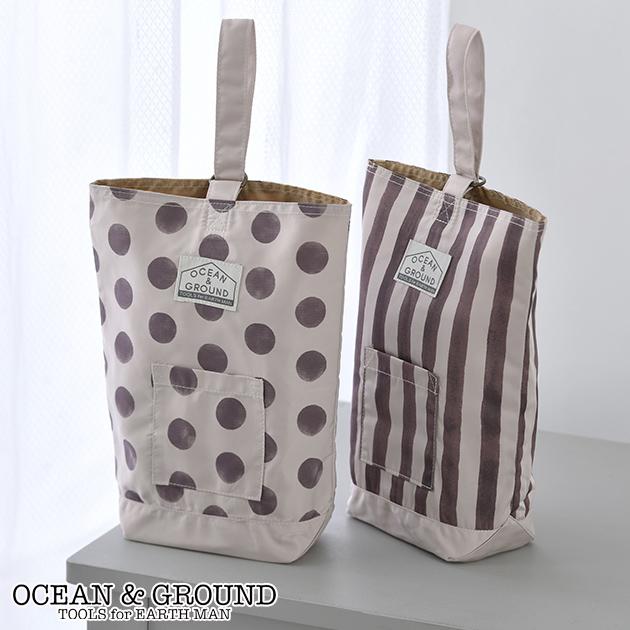 シューズバッグ 男の子 女の子 上履き入れ おしゃれ Ocean Ground オーシャンアンドグラウンド シューズbag Dot Stripes 出産祝いと子供雑貨アイラブベビー 通販 Paypayモール