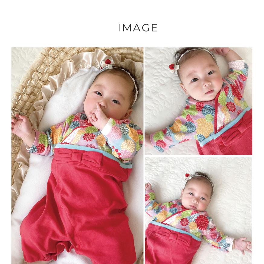 ベビー服 ロンパース カバーオール おしゃれ 和 Aenak アエナック 菊柄 