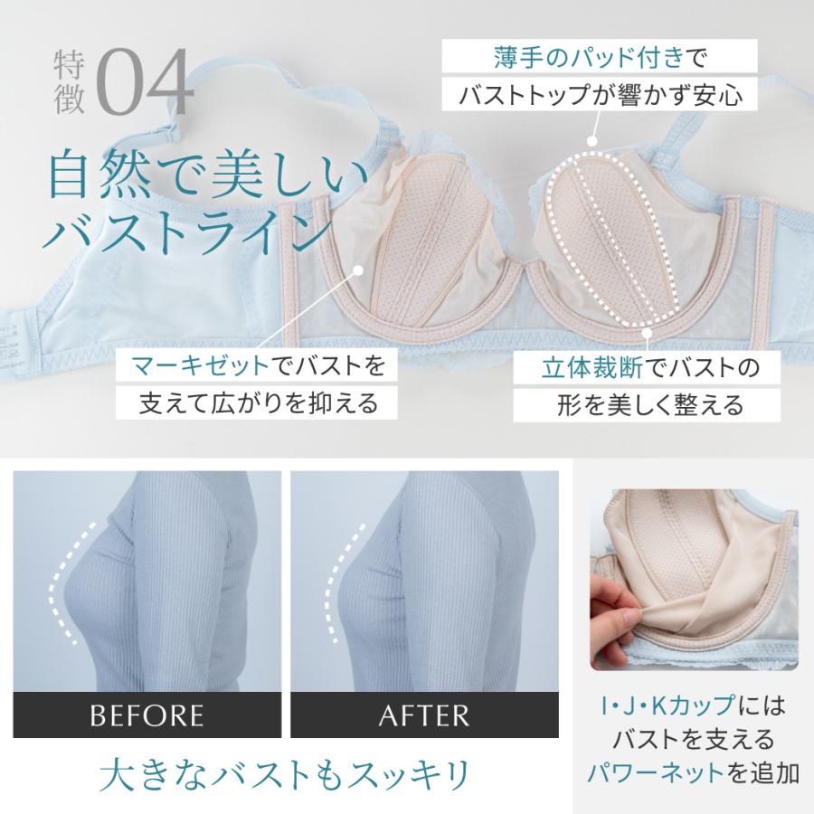 heaven japan ヘブンジャパン ブラ ジャー ノン パテ 大きい サイズ 涼しい 通気 脇高 脇肉 育乳 夏 下着 女性 軽い SELFIT BRA セルフィット 爆買の画像
