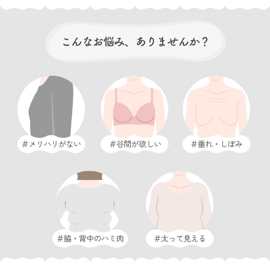 ブラジャー ビスチェリーナ 大きいサイズ ヘブンジャパン heaven japan 脇肉 脇高 下垂 デコルテ 補整 補正下着 スッキリ 寄せ 爆買の画像