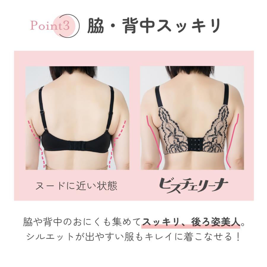 ブラジャー ビスチェリーナ 大きいサイズ ヘブンジャパン heaven japan 脇肉 脇高 下垂 デコルテ 補整 補正下着 スッキリ 寄せ 爆買の画像