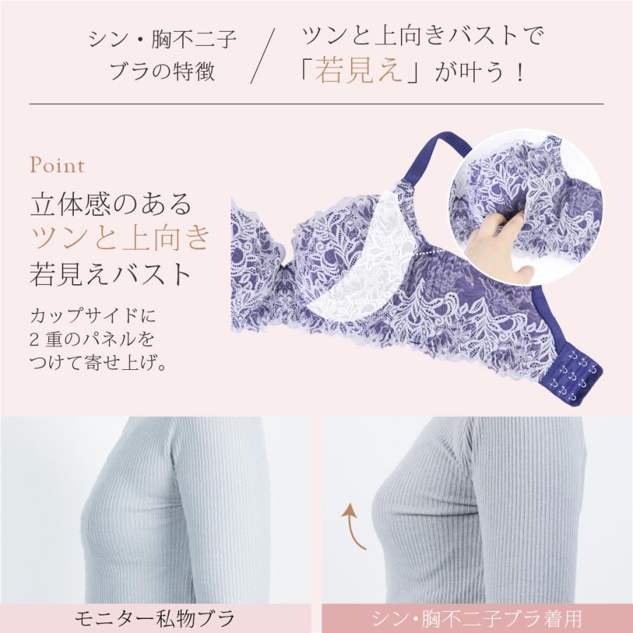 heaven japan ヘブンジャパン シン・胸不二子ブラ ブラジャー 大きい サイズ 脇高 ブラ 下垂 補整 補正 下着 脇肉 爆買の画像