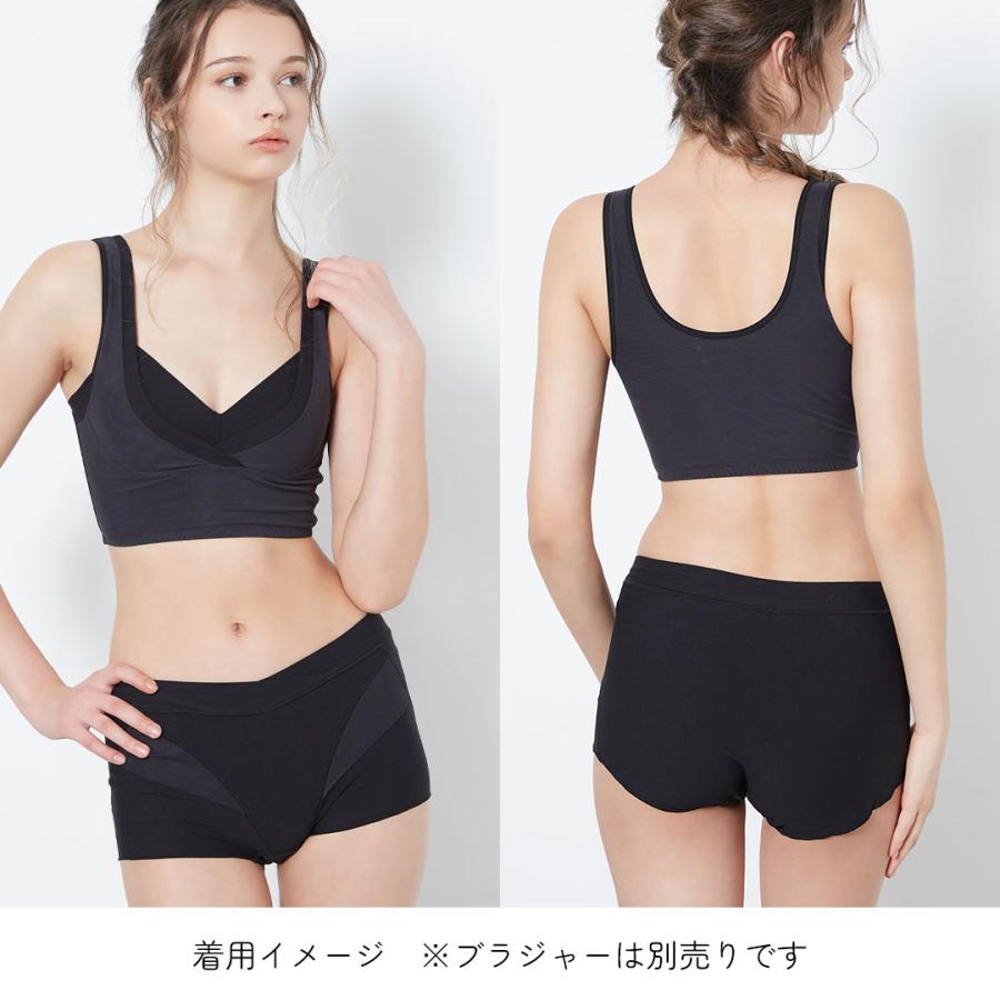 ショーツ レディース 綿 混 コットン heaven japan ヘブンジャパン 深ばき 履き ハイウエスト やわぴたコットンショーツ | HEAVEN Japan | 14