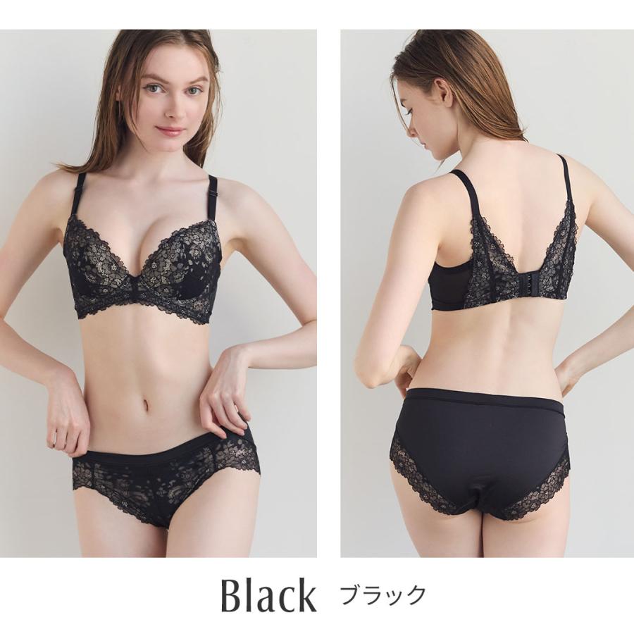 HEAVEN Japan ブラジャー ショーツセット 谷間 育乳ブラ 育乳 脇高ブラ