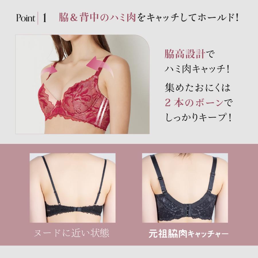 ブラ ジャー 大きい サイズ 下着 ヘブンジャパン heaven japan レディース 脇高 補正 補整 下着 元祖 脇肉 キャッチャー 下垂 育乳 爆買の画像
