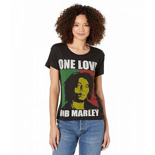 激安通販  Chaser チェイサー レディース 女性用 ファッション Tシャツ Bob Marley "One Love" Short Sleeve Everybody Tee - True Black 半袖