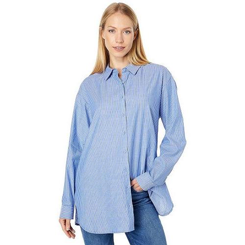 8513円 Sale 102 Off Vince Camuto ヴィンスカムート レディース 女性用 ファッション ボタンシャツ Button Down Preppy Stripe Tunic Chambray Blue