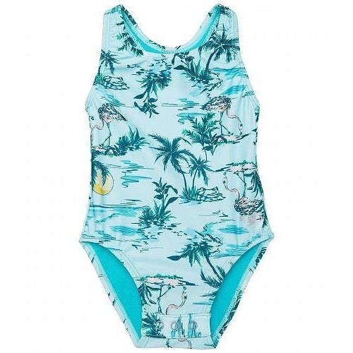 可愛いクリスマスツリーやギフトが Kids Speedo キ スポーツ アウトドア用品 女の子用 スピード Kids Speedo スピード Blue Aruba Infant Toddler One Piece Snapsuit Printed ワンピース 子供用水着 キッズ スポーツ アウトドア用品 女の子用 ファッション