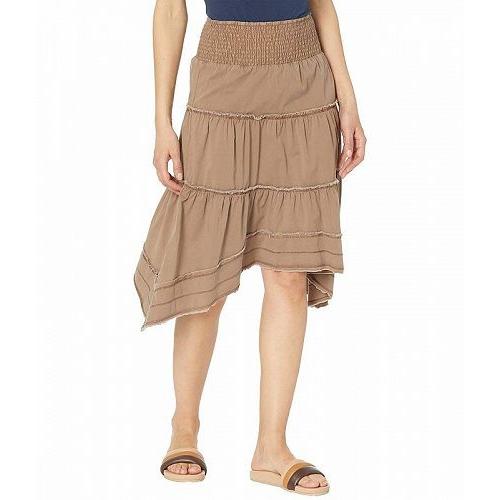 XCVI エックスシーヴイアイ レディース 女性用 ファッション スカート Dashiell Brio Poplin Skirt - Cypress Bark