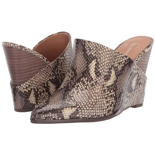 お1人様1点限り Jessica Simpson ジェシカシンプソン レディース 女性用 シューズ 靴 ヒール Heilo Neutral Glossy Desert Snake Print Fabric 全日本送料無料 Gestion Etechnologies Shop