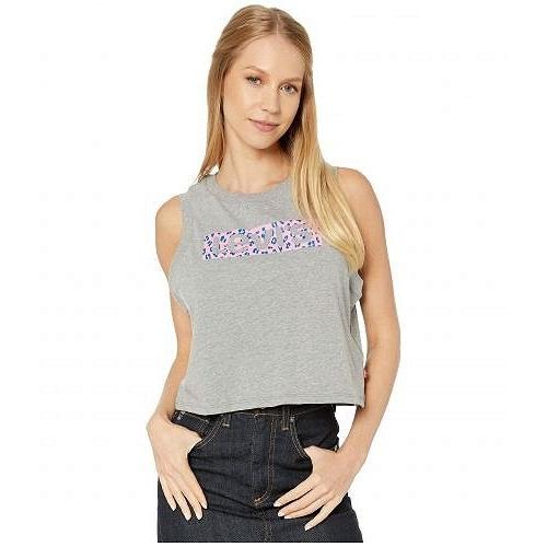 Levi's(R) Womens リーバイス レディース 女性用 ファッション トップス シャツ Graphic Crop Tank - Tank Leopard Box Tab Smokestack Heather