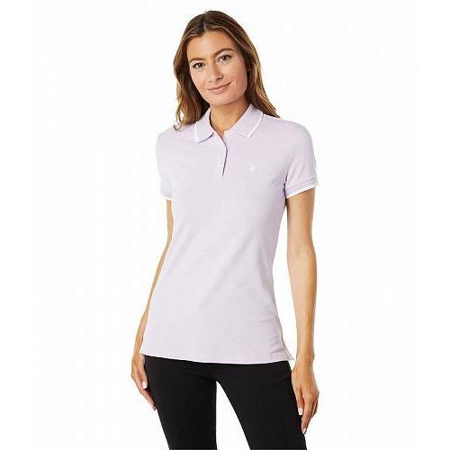 期間限定 最安値挑戦 レディース Usポロ Assn Polo U S 女性用 Lilac Pastel Shirt Polo Pique Stretch Classic ポロシャツ ファッション 半袖 サイズ等 L Sohojapanesedining Com