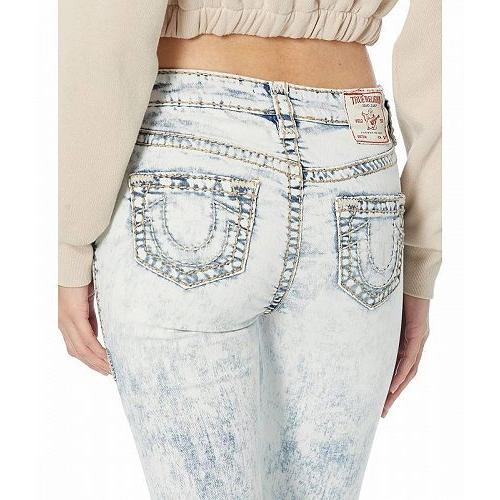 True Religion トゥルーレリジョン レディース 女性用 ファッション ジーンズ デニム Jennie Curvy Skinny Mid-Rise Super T in Light Show - Light Show｜ilovela｜03