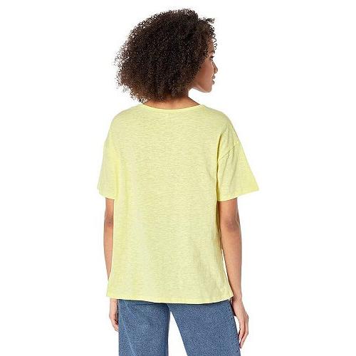 Three Dots スリードッツ レディース 女性用 ファッション Tシャツ Recycle Jersey Short Sleeve Pack - Yellow Pear｜ilovela｜02