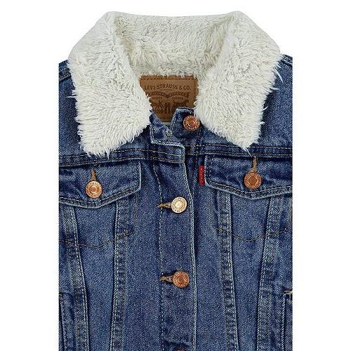 Levi's(R) Kids リーバイス 女の子用 ファッション 子供服 アウター ジャケット ジャケット Sherpa Lined Denim Trucker Jacket (Big Kids) - Bristol｜ilovela｜02