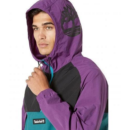 Timberland ティンバーランド 男の子用 ファッション 子供服 アウター ジャケット ジャケット Youth Culture Windbreaker Jacket - Plum/Black/Atlantic ジャケット Timberland ティンバーランド 男の子用 ファッション 子供服 アウター Youth Culture Windbreaker Jacket Plum/Black/Atlantic