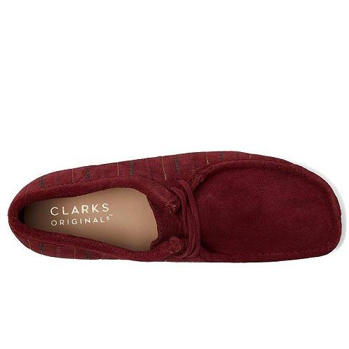 Clarks クラークス メンズ 男性用 シューズ 靴 オックスフォード 紳士靴 通勤靴 Wallabee - Burgundy Combi｜ilovela｜02