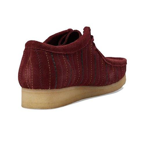 Clarks クラークス メンズ 男性用 シューズ 靴 オックスフォード 紳士靴 通勤靴 Wallabee - Burgundy Combi｜ilovela｜05