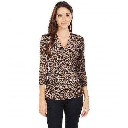 大注目 Vince Camuto ヴィンスカムート レディース 女性用 ファッション ブラウス 3 4 Sleeve Leopard Spots Top Rich Black Sx12ned27vp4k0v I Love La 通販 Yahoo ショッピング New限定品 Brivanbiotech Com