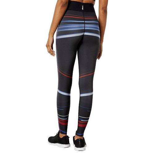 Ultracor レディース 女性用 ファッション パンツ ズボン Racer 6 Stripe All Over Ultra High Leggings - Nero/Ice/Sangria/Rouge/Capri｜ilovela｜02