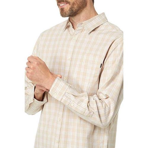 Dockers ドッカーズ メンズ 男性用 ファッション ボタンシャツ Regular Fit Long Sleeve Casual Shirt - Sahara Khaki/Plaid (Oxford)｜ilovela｜03