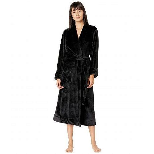 予約販売品 Skin レディース 女性用 ファッション パジャマ 寝巻き バスローブ Winna Plush Robe With Scrunchie Black 希少 大人気 Www Skylanceronline Com