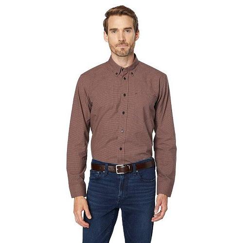 【在庫僅少】 Billy Reid Brown - Shirt Tuscumbia ボタンシャツ ファッション 男性用 メンズ ビリーレイド 半袖