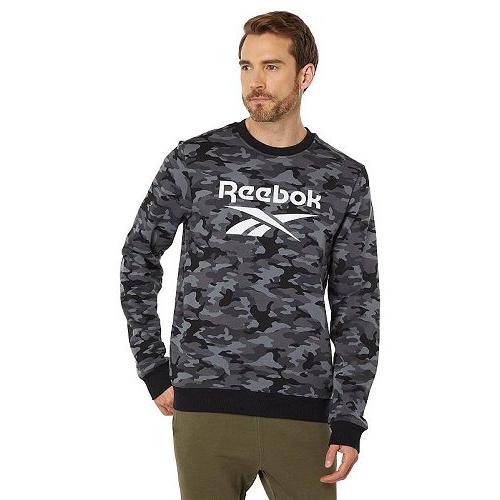 Reebok リーボック メンズ 男性用 ファッション パーカー スウェット Identity Camo Big Logo Crew Sweatshirt Black Tfhndayhlr ファッション Editorialdismes Com