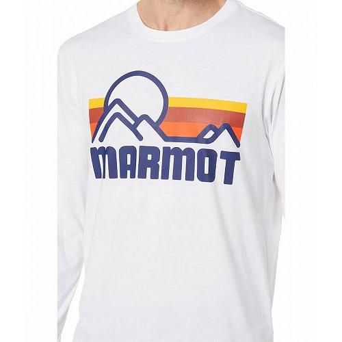 Marmot マーモット メンズ 男性用 ファッション Tシャツ Coastal Tee Long Sleeve - White｜ilovela｜03