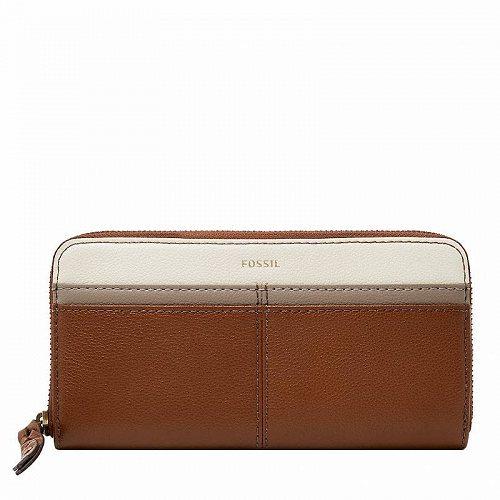 Fossil フォッシル レディース 女性用 バッグ 鞄 ハンドバッグ クラッチ Tara Leather Zip Around Clutch - White
