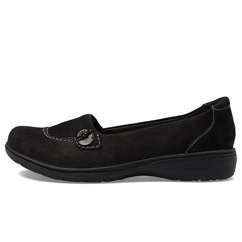 Clarks クラークス レディース 女性用 シューズ 靴 フラット Carleigh Lulin - Black Nubuck｜ilovela｜04