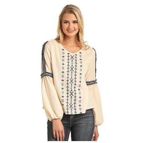 Rock And Roll Cowgirl ロックンロールカウガール レディース 女性用 ファッション ブラウス Billow Sleeve B4 3119 Natural Sxtbq18k1i645uo I Love La 通販 Yahoo ショッピング