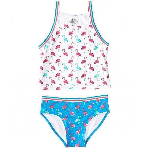 日本産 Hatley Kids 女の子用 スポーツ アウトドア用品 キッズ 子供用水着 Fancy Flamingos Tankini Set Toddler Little Kids Big Kids White 代引き手数料無料 Iniciatupyme Cl