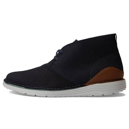 Clarks クラークス メンズ 男性用 シューズ 靴 ブーツ チャッカブーツ Brahnz Mid - Navy Nubuck｜ilovela｜03