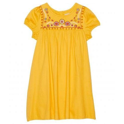 【ご予約品】 子供服 ファッション 女の子用 ピーク PEEK ドレス Yellow - Kids) Kids/Big (Toddler/Little Dress Yoke Embroidered ドレス