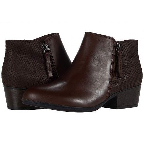 在庫残りわずか Clarks クラークス レディース 女性用 シューズ 靴 ブーツ アンクル ショートブーツ Adreena Hope Brown Leather 正規取扱店 Www Skylanceronline Com