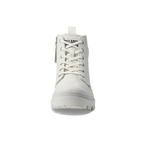 Palladium パラディウム レディース 女性用 シューズ 靴 ブーツ レースアップ 編み上げ Pallabase Leather - White/Black｜ilovela｜02