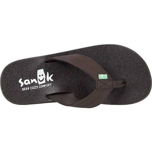 Sanuk サヌーク メンズ 男性用 シューズ 靴 サンダル Beer Cozy Coaster - Dark Brown｜ilovela｜02