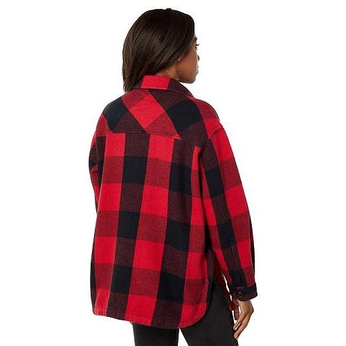 Lucky Brand ラッキーブランド レディース 女性用 ファッション アウター ジャケット コート ジャケット Oversized Shirt Jacket - Red Multi｜ilovela｜02