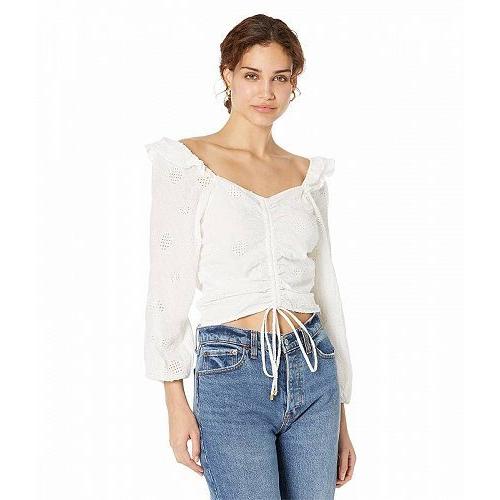 Bishop + Young レディース 女性用 ファッション ブラウス Ruche Front Ruffle Top - Shell