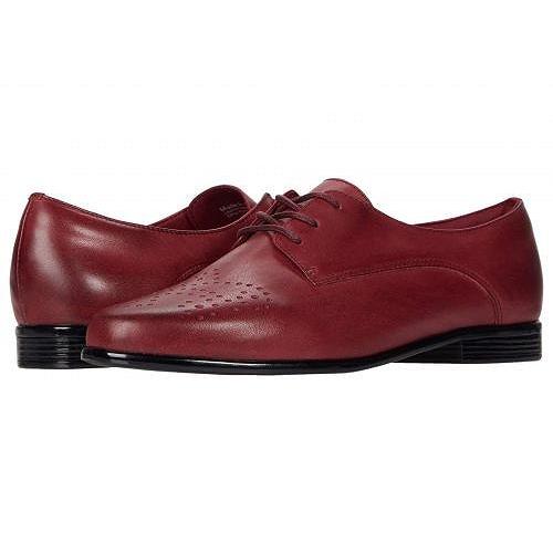 即発送可能 Trotters トロッターズ レディース 女性用 シューズ 靴 オックスフォード ビジネスシューズ 通勤靴 Livvy Dark Red Leather 最新人気 Lewisfamilyinsurance Com