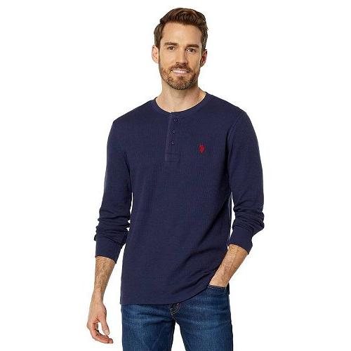 【激安アウトレット!】 Long Tシャツ ファッション 男性用 メンズ USポロ ASSN. POLO U.S. Sleeve Navy Classic - Shirt Henley Thermal 長袖 【激安アウトレット!】 Long Tシャツ ファッション 男性用 メンズ USポロ ASSN. POLO U.S. Sleeve Navy Classic - Shirt Henley Thermal 長袖