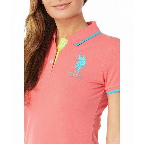 激安特価 Triple ポロシャツ ファッション 女性用 レディース Usポロ Assn Polo U S Crown Coral Calypso Polo 半袖 サイズ等 L Sohojapanesedining Com