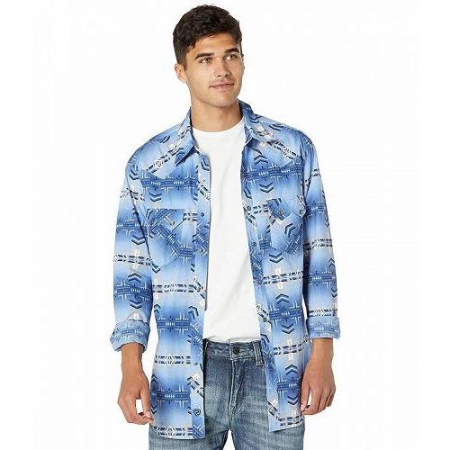 Rock And Roll Cowboy ロックンロールカウボーイ メンズ 男性用 ファッション Tシャツ Long Sleeve Snap Aztec Print B2s9406 Cool Blue Sxzwlr2u2ysdkl I Love La 通販 Yahoo ショッピング