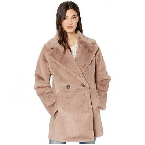 激安な Avec Les Filles レディース 女性用 ファッション アウター ジャケット コート Faux Fur Bonded Menswear Peacoat - Dove, 半纏着物屋 木南堂 1a96325a