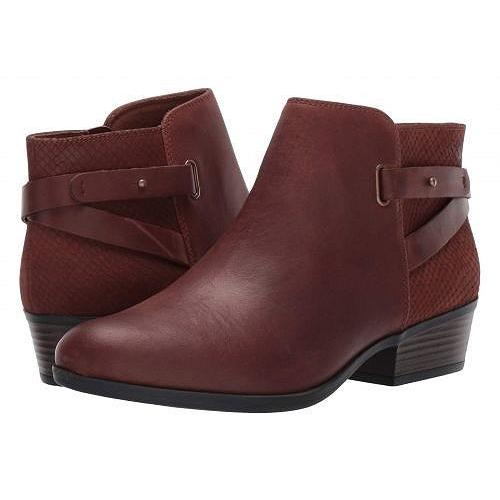 最適な材料 Clarks クラークス レディース 女性用 シューズ 靴 ブーツ アンクル ショートブーツ Addiy Gladys Dark Tan Leather 信頼 Mail Alrayan University Edu Ye
