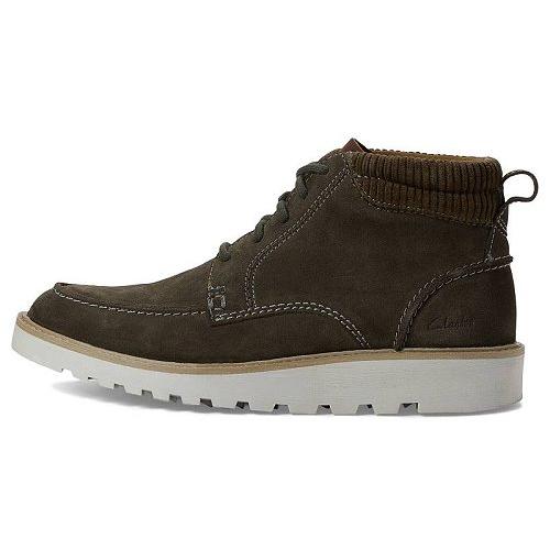 Clarks クラークス メンズ 男性用 シューズ 靴 ブーツ レースアップ 編み上げ Barnes Mid - Dark Grey Suede｜ilovela｜04