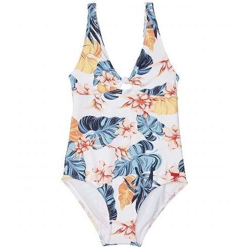 Roxy Kids ロキシー 女の子用 スポーツ アウトドア用品 キッズ 子供用水着 ワンピース Beautiful Mind One Piece Swimsuit Big Kids Bright White Stand Apaproduction Fr