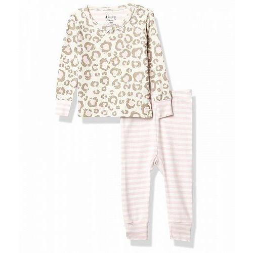 有名ブランド 今年人気のブランド品や Hatley ハットリー キッズ 子供用 ファッション 子供服 パジャマ 寝巻き Baby Girls' Organic Cotton Long Sleeve Pajama Set - Painted Leopard queensrail.org queensrail.org